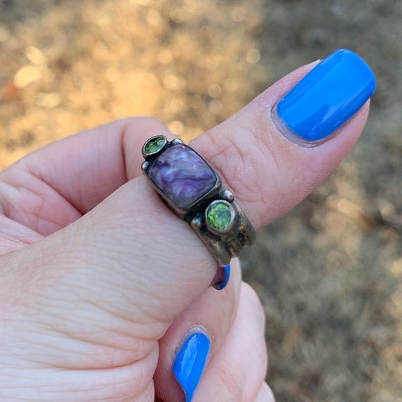 Genuine Stone & Sterling Silver Ring - Picture 12 of 16